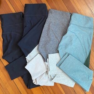EUC Outdoor Voices Set of four Leggings in size Small